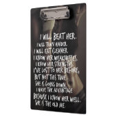 女性のトレーニングモチベーション、私は古い私をビートする クリップボード (左)