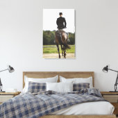 女性のドレッサーライダーの運動の背面 キャンバスプリント (インサイチュ (寝室))