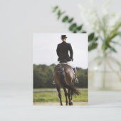 女性のドレッサーライダーの運動の背面 ポストカード (スタンド正面)