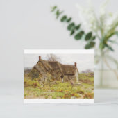 女性のドーセットコテージ入り口 ポストカード (スタンド正面)