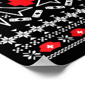 女性のナースハートビート – 醜いクリスマスセーター ポスター (角)