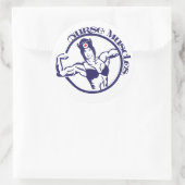 女性のナース筋肉シール ラウンドシール (バッグ)