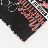 女性のナース開業医、医師の脳ハート フリースブランケット (角)