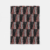 女性のナース開業医、医師の脳ハート フリースブランケット (正面)