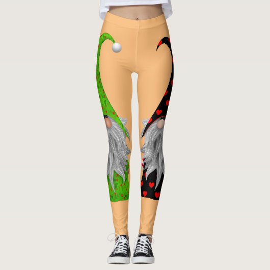 女性のノベルティクリスマスあなたは私を格言しない レギンス (正面)