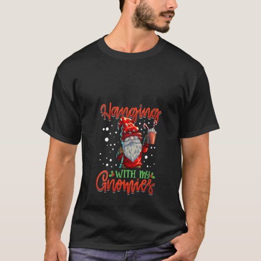 女性のノーム仲間と過ごすクリスマス Tシャツ (正面)