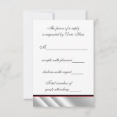 女性のハイヒール靴の誕生日パーティーへの返信 出欠カード (裏面)