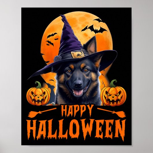 女性のハッピーハロウィンドッグ 1 ポスター (正面)