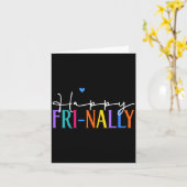 女性のハッピーフライデー新先生ライフ 女性フライナ カード (黄色い花)