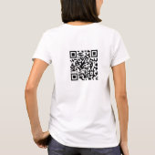 女性のハロウィーンTシャツ – 彼は私のブー！ Tシャツ (裏面)