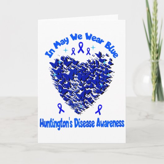 女性のハンティントン病認知 私は青を着る I カード (正面)