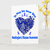 女性のハンティントン病認知 私は青を着る I カード (黄色い花)