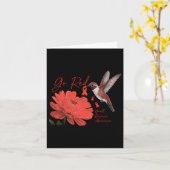 女性のハート病の月の待ち時間に赤く染まる カード (黄色い花)