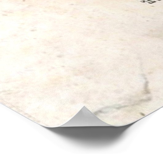 女性のハート ポスター (角)