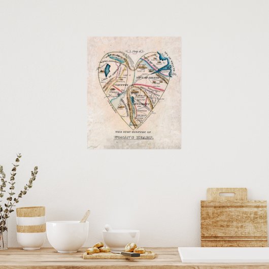 女性のハート ポスター (キッチン)