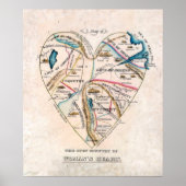 女性のハート ポスター (正面)