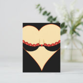 女性のハート ポストカード (スタンド正面)