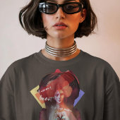 女性のハートTシャツ Tシャツ