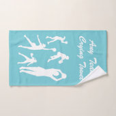 女性のバスケットボールの泣き叫びタオルあなたのチーム色 ハンドタオル (ハンドタオル)