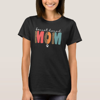 女性のバスセットハウンドママ女性のバスセットママ Tシャツ