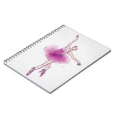 女性のバレエダンサー ノートブック (左側)