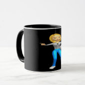 女性のバレーボールのコーチ マグカップ (正面左)