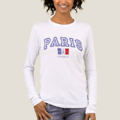 女性のパリ フランス トライブレンドTシャツ (正面)