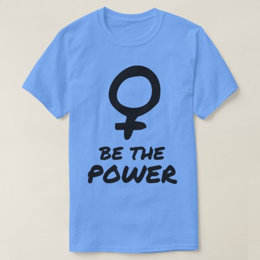 女性のパワーをインスピレーションとして受ける Tシャツ (デザイン正面)