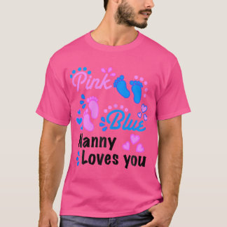 女性のパーティー供給を明らかにするNanny Loves You Tシャツ