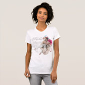 女性のビーターの小柄い代わり2の女の子 Tシャツ (正面フル)