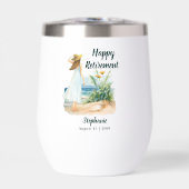 女性のビーチと花をテーマにした定年パーティー (正面)