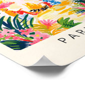 女性のビーチマティスのウォールアート、トロピカルビーチ ポスター (角)