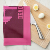 女性のピンクの重量挙げの体育館タオル キッチンタオル (四つ折り)