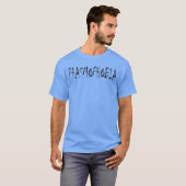 女性のファスモフォビア 幽霊恐怖のハロウィンホラー P Tシャツ (正面フル)