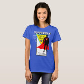女性のファッションノベルティSUPPERMAN OF MEAL Tシャツ (正面フル)