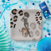 女性のファッション紙プレート ペーパープレート (パーティー)