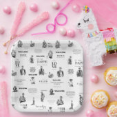 女性のファッション誌の紙プレート ペーパープレート (パーティー)