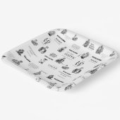 女性のファッション誌の紙プレート ペーパープレート (傾斜あり)