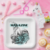 女性のファッション誌の紙プレート ペーパープレート (パーティー)