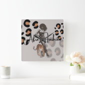 女性のファッション スクエア壁時計 (ホーム)