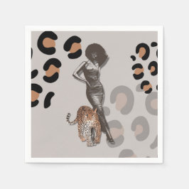 女性のファッション スタンダードカクテルナプキン