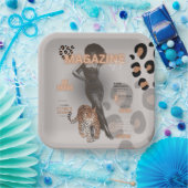 女性のファッション ペーパープレート (パーティー)