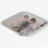 女性のファッション ペーパープレート (傾斜あり)