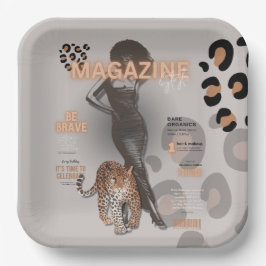 女性のファッション ペーパープレート