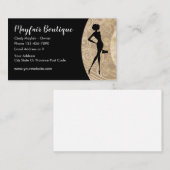 女性のファッション 名刺 (正面/裏面)
