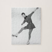 女性のフィギュアスケート ジグソーパズル (縦)