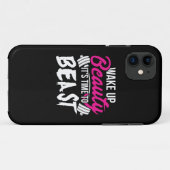女性のフィットネス – ウェイクアップ美しい、ビーストへの時間 Case-Mate iPhoneケース (裏面(横))