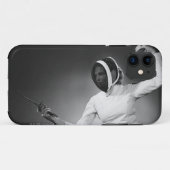 女性のフェンシング Case-Mate iPhoneケース (裏面(横))