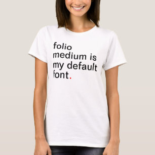 女性のフォリオ媒体は私のデフォルトの壷です Tシャツ