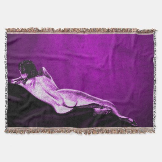 女性のフォルム スローブランケット (正面)